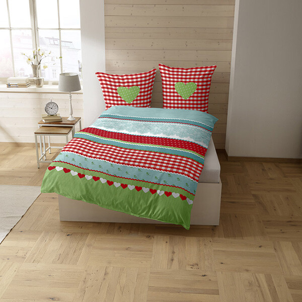 Herz-Karo rot-grün Ambiente