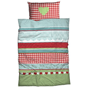 Bettwäsche Herz-Karo Renforcé