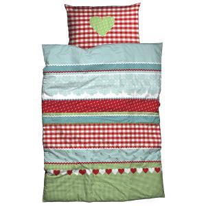 Bettwäsche Herz-Karo Renforcé