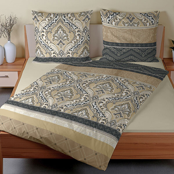 Verena beige-anthrazit 3 Ambiente