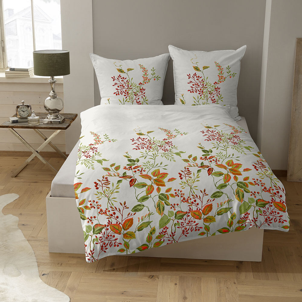 Bettwäsche Satin aus 100% Baumwolle und verdeckten Reißverschluss