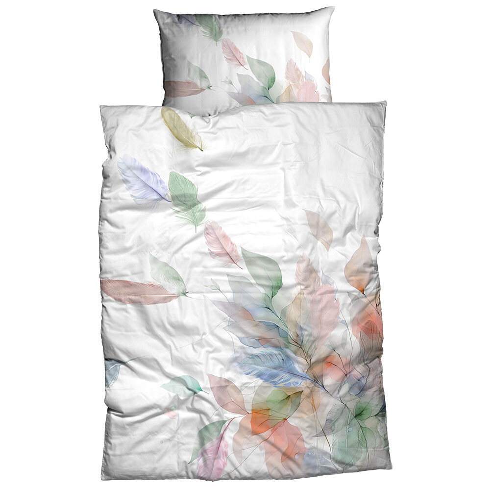 Bettwäsche Satin aus 100% Baumwolle und verdeckten Reißverschluss