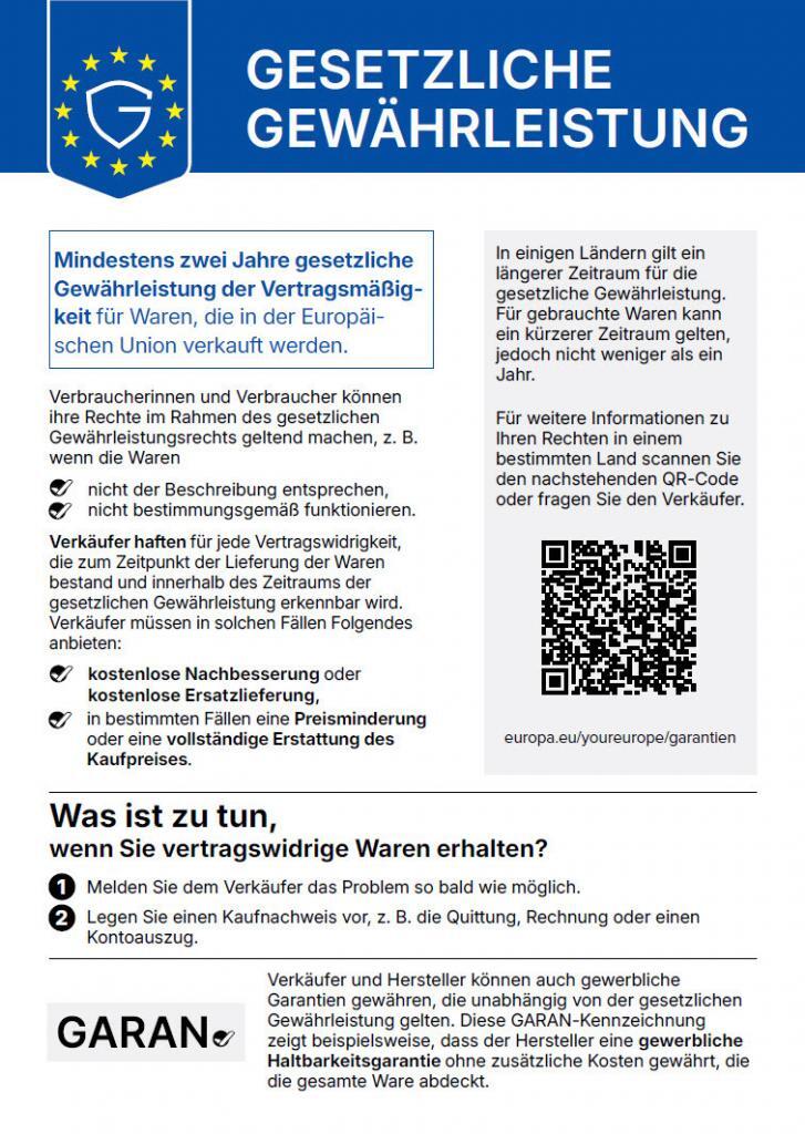 Gestzliche Gewährleistung